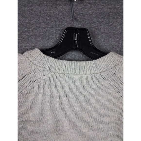 Madewell Womens Sweater Medium Gray El Rancho Merino Wool Boxy Casual Crew - Picture 8 of 8